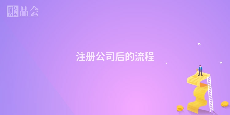 注册公司后的流程
