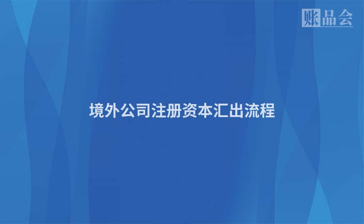 境外公司注册资本汇出流程